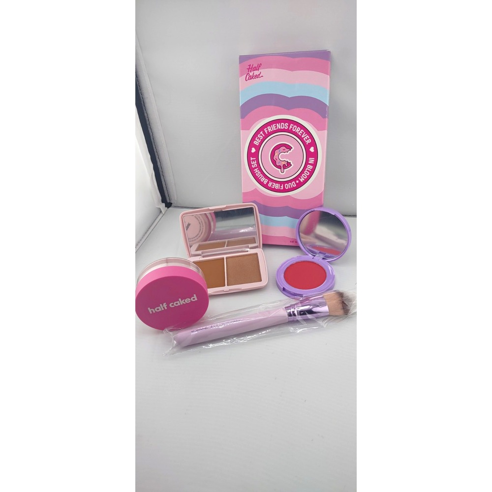 Half Caked Blush Set w/ Brush & Loose Setting Powder, Multicolor Duo